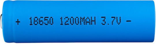 Li-ion 18650 Batterie 1200 mAh Kapazität 3,7 V Blau