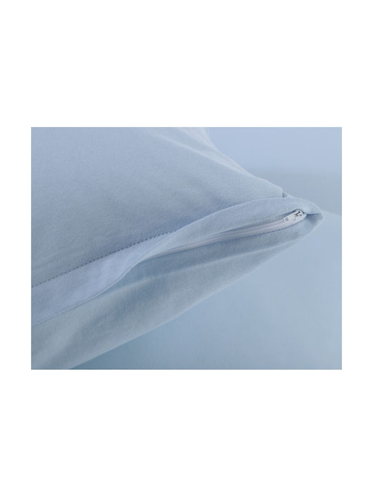 Silk Fashion Σετ Μαξιλαροθήκες με Φάσα Ciel 50x70εκ.