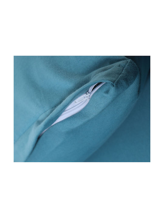 Silk Fashion Pillowcase Set with Envelope Cover Petrol 50x70cm.