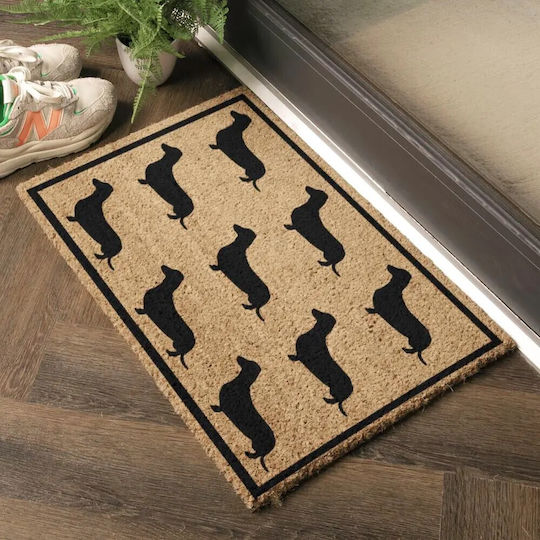 Artsy Mats Πατάκι Εισόδου από Κοκοφοίνικα Dachshund 60x40εκ.