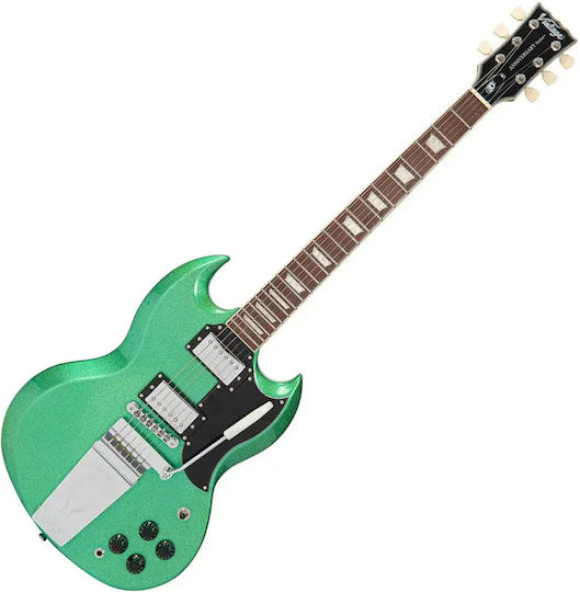 Vintage Vs6-30th Limited Edition 30th Anniversary Electric Guitar Green Metalflake