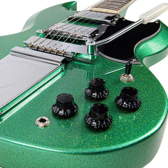 Vintage Vs6-30th Limited Edition 30th Anniversary Electric Guitar Green Metalflake
