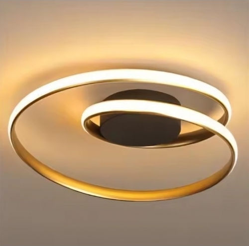 Home Lighting Ceiling Mount Light 50cm Black with Integrated LED