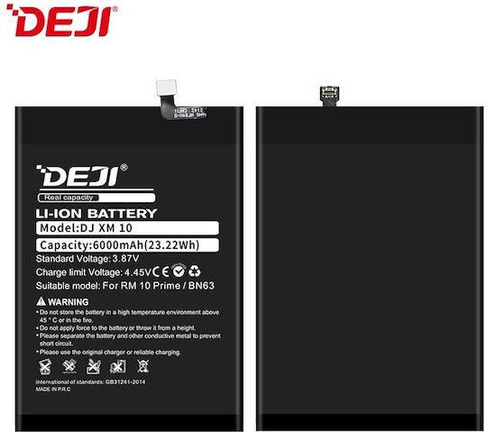 Deji Compatible Replacement Battery 6000mAh for Redmi 10 Prime