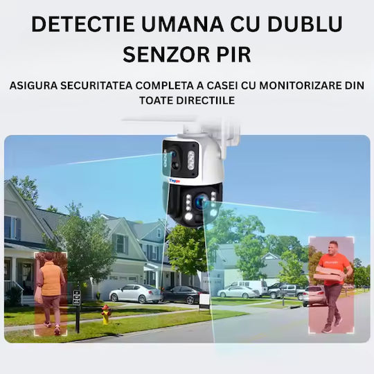 4k Surveillance Camera 4g Sim Card Solar Charging 8mp 36x Optical Zoom Continuous Video Recording Automatic Tracking