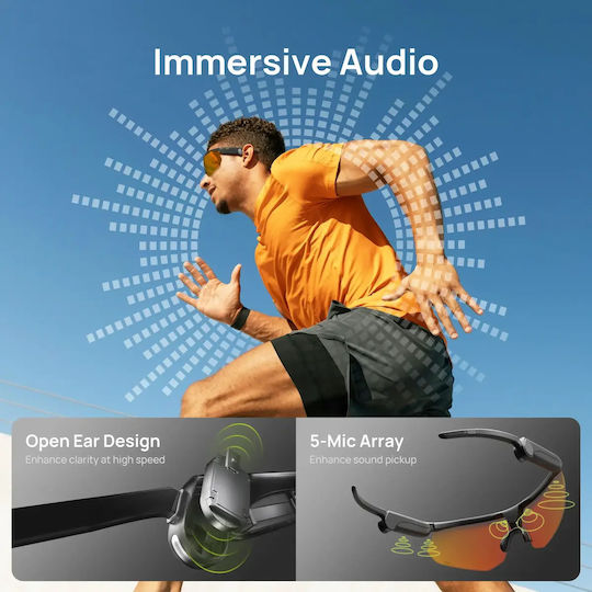 Bleequp Ranger Ai Sports Camera Glasses Lenses By Zeiss Black Zeiss Orange Lens
