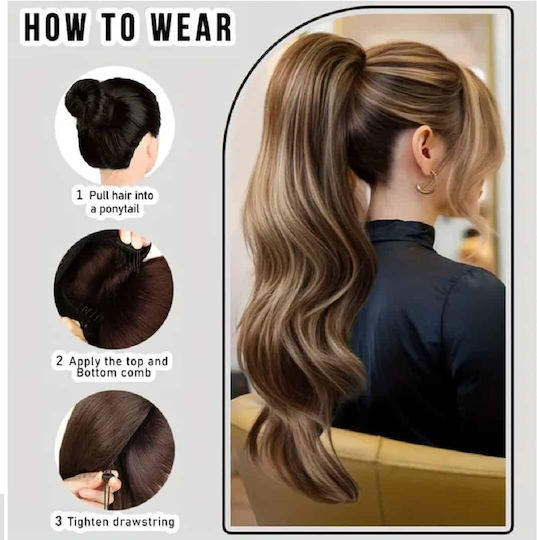 Ponytail Curly Ponytail Synthetische Haarteile Hochwertige Kamm Nest  Kastanien Licht Blond Ombre 30 Inches | Skroutz Germany