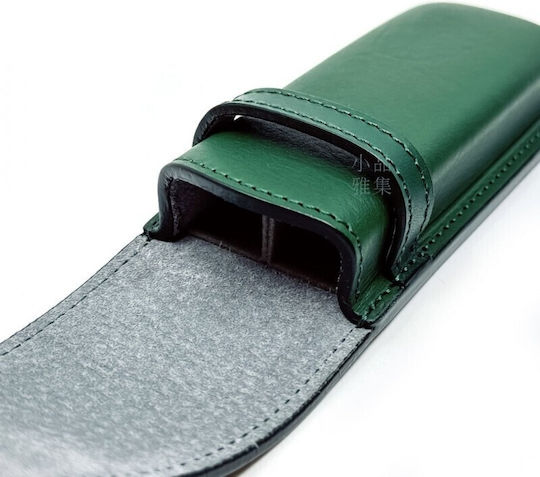 Pilot Somes Pen Green Leather Case 2 Pens Sls2-11-g 4902505643491