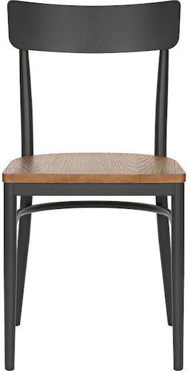 Zerca Stühle Speisesaal Anthracite, Natural Shade 1Stück 49x44x82cm