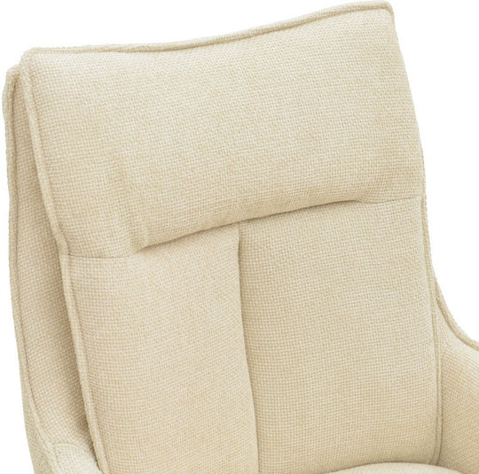 Konelian Stühle Speisesaal Beige 2Stück 54x63x88cm