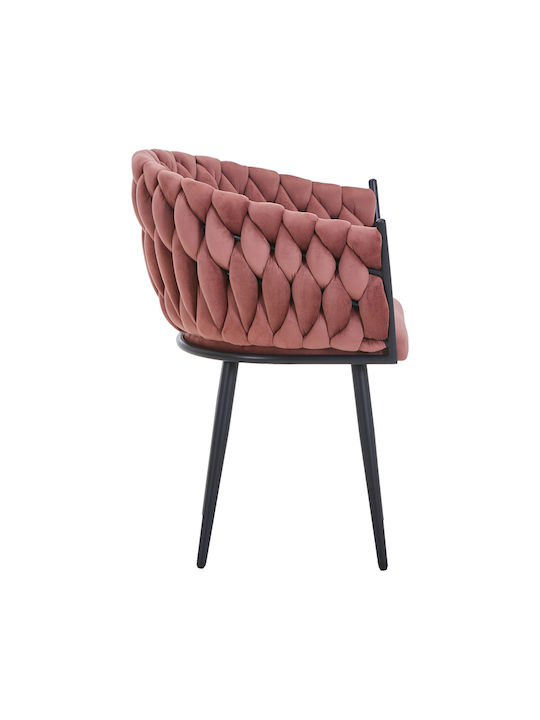 Vivian Dining Room Velvet Armchair Rotten Apple 61x55x80cm