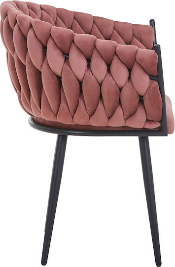 Vivian Dining Room Velvet Armchair Rotten Apple 61x55x80cm