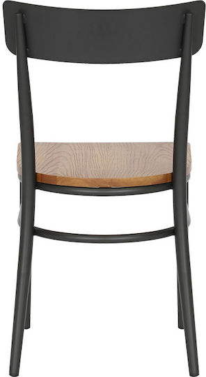 Zerca Stühle Speisesaal Anthracite, Natural Shade 1Stück 49x44x82cm