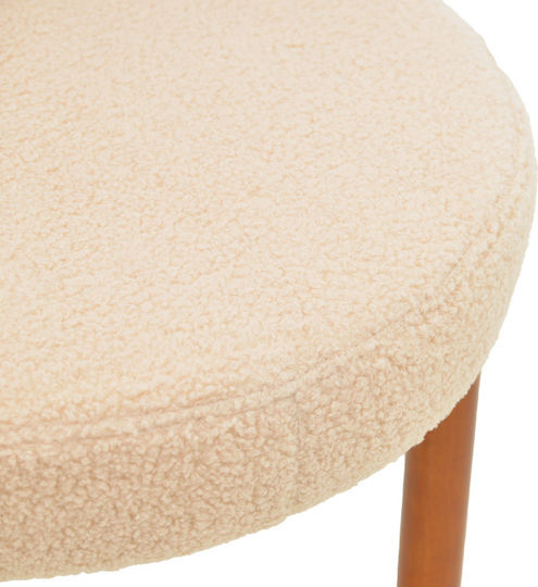 Fenza Столички Трапезария Beige Bouclé, Walnut Shade 2бр 60x54x75бр