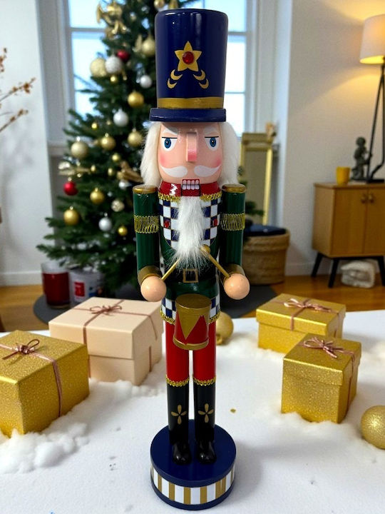 Velve Nutcracker de Crăciun Lemn Verde