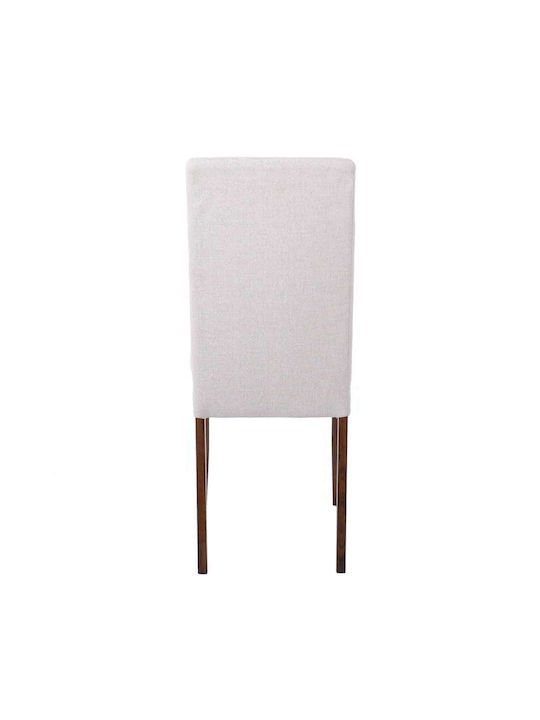 Optimal Dining Room Fabric Chair Beige 43x54x93cm