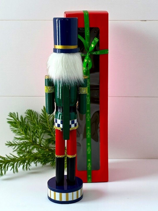 Velve Nutcracker de Crăciun Lemn Verde