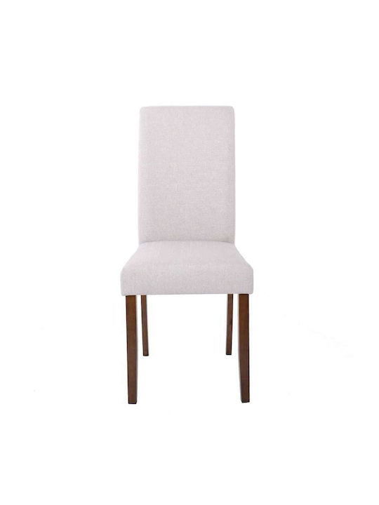 Optimal Dining Room Fabric Chair Beige 43x54x93cm