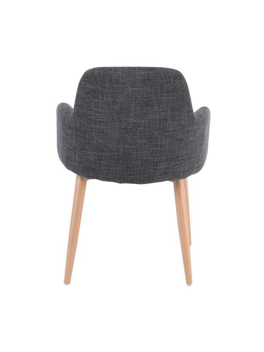 Soul Dining Room Fabric Armchair Grey 57x55x78cm