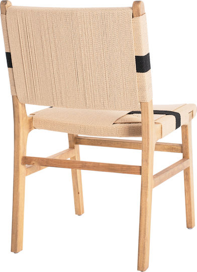 Rubberwood Scaune Sala de mese Lemn Natural Rustic 1buc 49x59x86buc