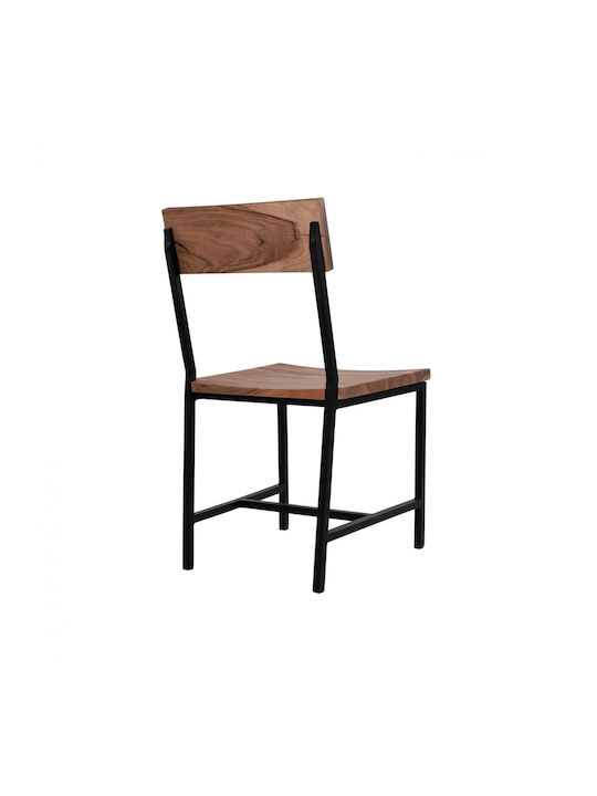 Dining Room Metallic Chair Beige 45.5x43.5x85.5cm