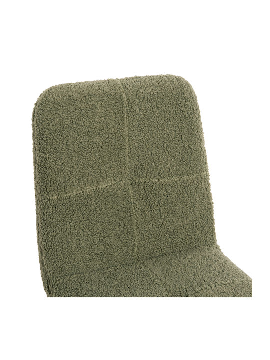 Shelly Dining Room Fabric Chair Green 48x64x87cm