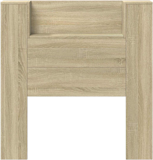 vidaXL Кафлария за легло Дървена Дъб Бежова 100x103.5см