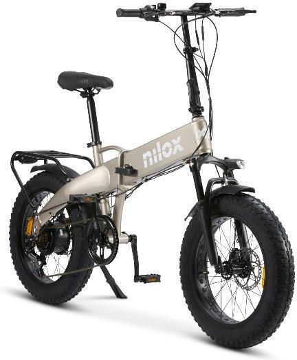 Nilox 20" Gray Foldable Electric Racing Bicycle