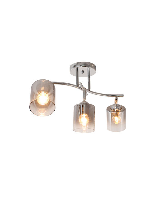Agora Lighting Plafonieră de Tavan 69buc Argintiu cu Soclu E27