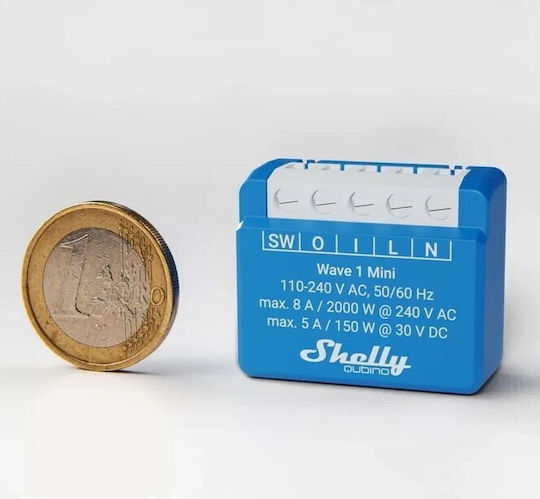 Shelly Wave 1 Mini Smart Switch Wi-Fi & Z-Wave 8A