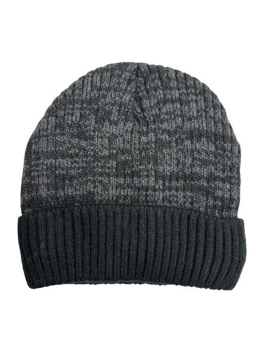 Set with Beanie Knitted in Black color