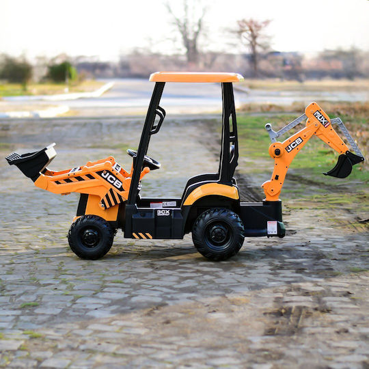 Παιδικό Τρακτέρ JCB Ηλεκτροκίνητο 12 Volt Κίτρινο για 3+ Ετών