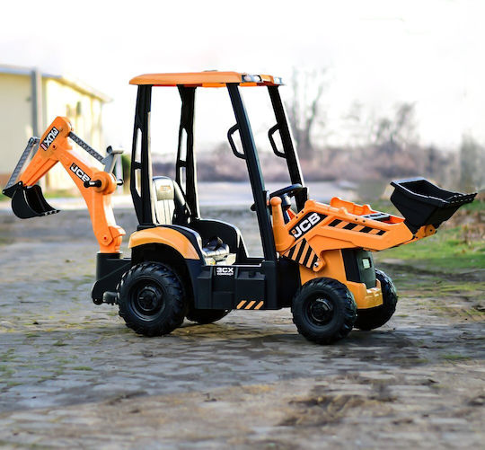 Παιδικό Τρακτέρ JCB Ηλεκτροκίνητο 12 Volt Κίτρινο για 3+ Ετών
