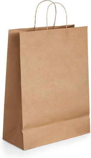 Saul Sadoch Papiertüte für Verpackungen mit Griff Kraft 36x26x12cm Beige