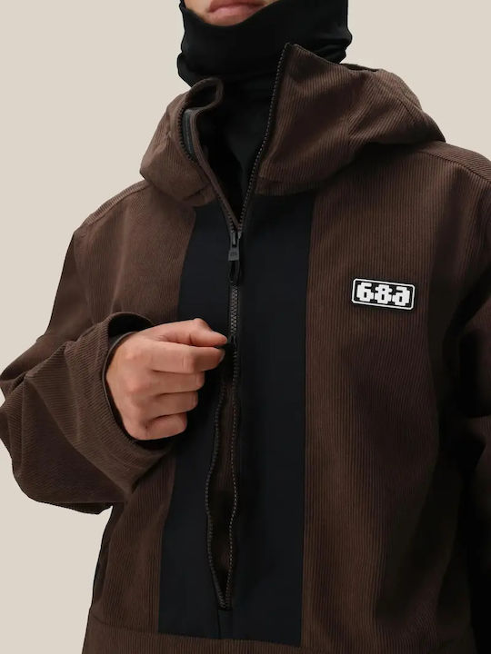 686 I-008481-289 Ανδρικό Μπουφάν για Σκι & Snowboard Καφέ