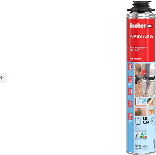 fischer Αφρός Πολυουρεθάνης Πιστολιού 750ml