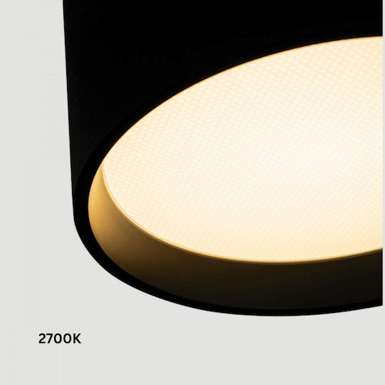 Zambelis Lights LED Ρυθμιζόμενο Λευκό Σποτ σε Μαύρο Χρώμα