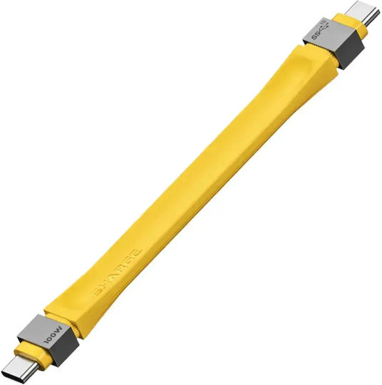 Sharge Flashadow USB 2.0 Kabel USB-C männlich - USB-C Gelb (SJX-SJ-CC-0.135-SY2-HUA)