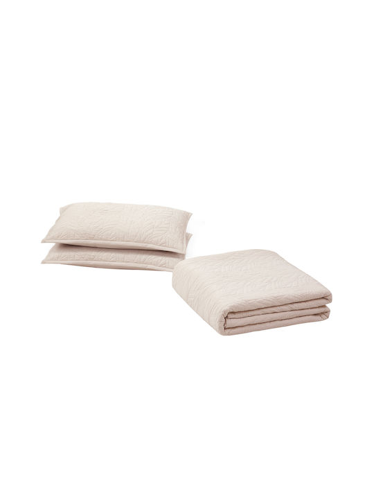 Liolios Home Fiona Set Coverlet Queen Size Moonbeam 220x240cm