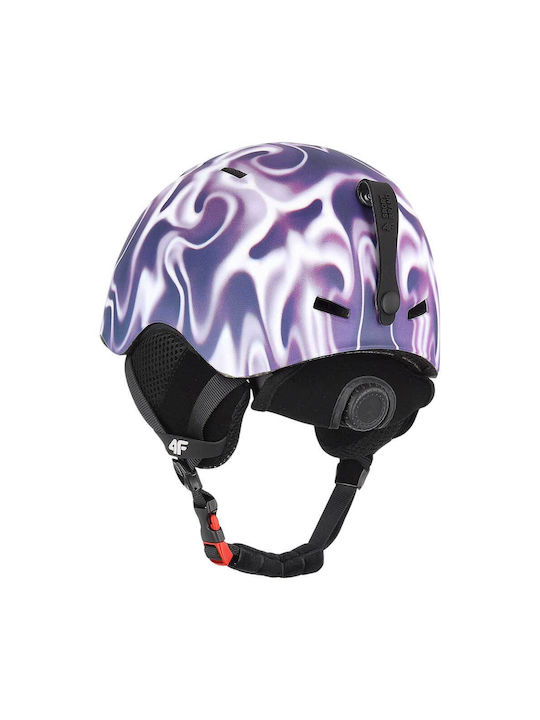 4F Kinder Ski & Snowboard Helm in Lila Farbe