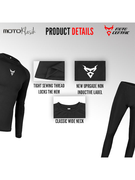 Herren Thermo Set Schwarz