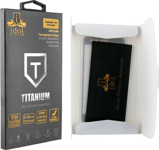 Idol 1991 0.25mm Full Glue Tempered Glass Black Compatible with Redmi 15C 5G