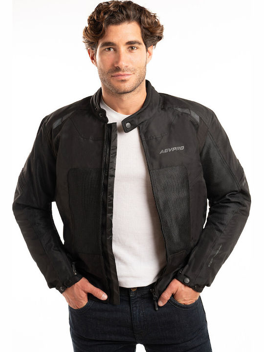 AGVpro GTX Men's Motorcycle Jacket 4 Seasons Waterproof Black/Fluo-Yellow