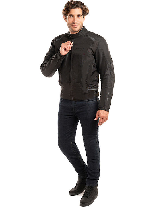 AGVpro GTX Men's Motorcycle Jacket 4 Seasons Waterproof Black/Fluo-Yellow