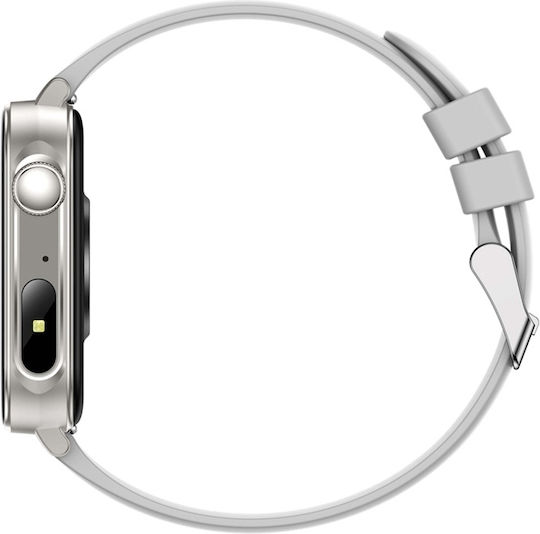 Colmi P80 Edelstahl Smartwatch mit Pulsmesser (Silver)