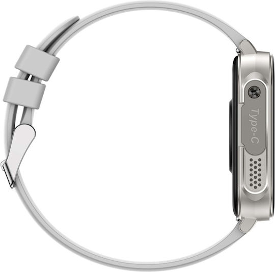 Colmi P80 Edelstahl Smartwatch mit Pulsmesser (Silver)