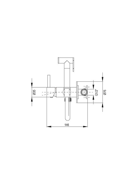 AQG Wall Mounted Bidet Set