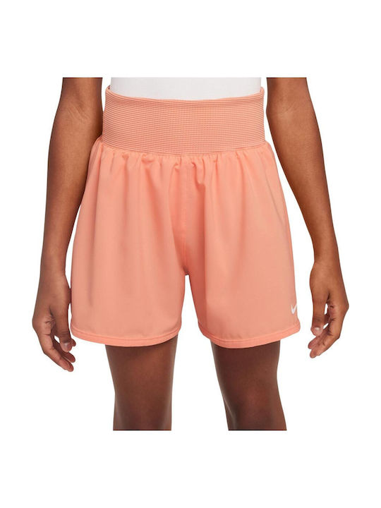 Kids' Athletic Shorts/Bermudas Dri-Fit Apricot Agate / White