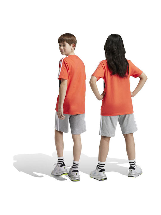 Sportliche Kinder-Shorts/Bermudas Essentials 3-Stripes Gray