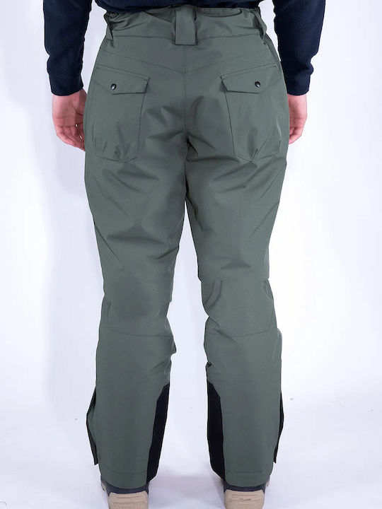 Astrolabio AG9R-LWF Men's Trousers for Ski & Snowboard Green